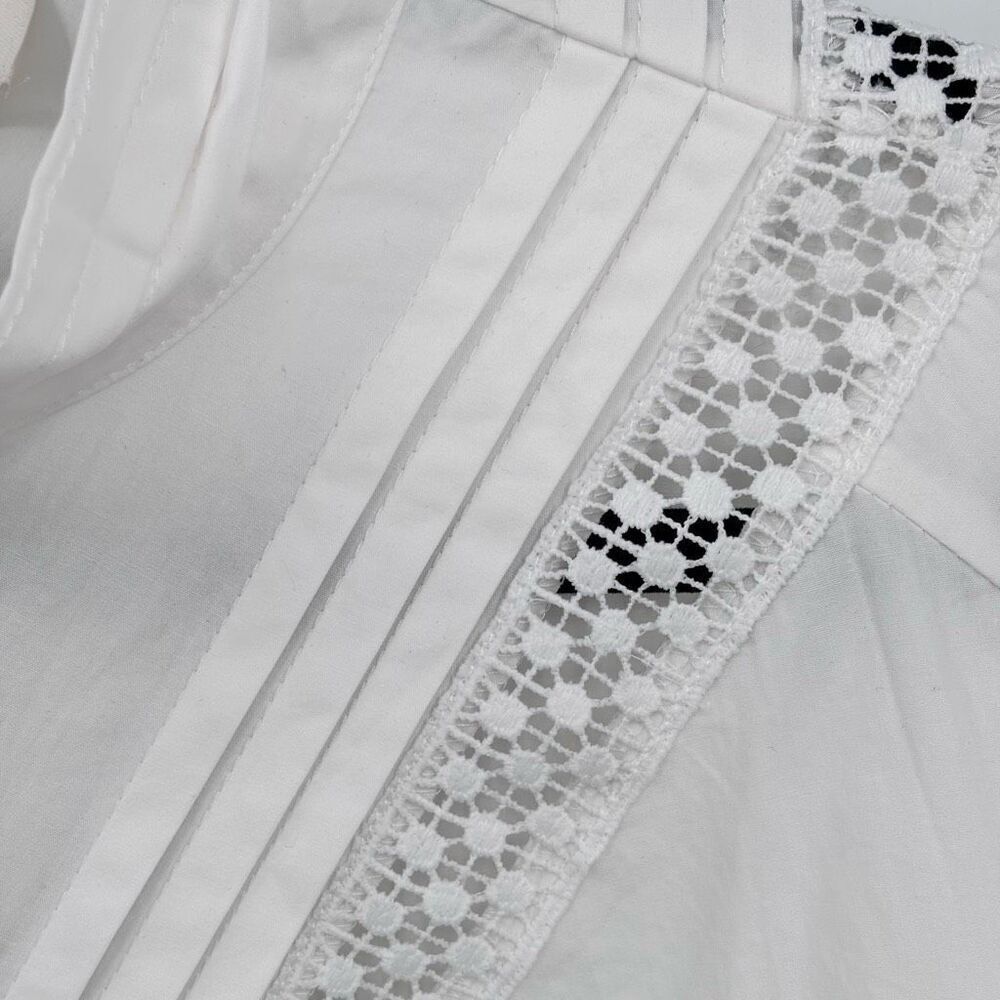 Bohme Long Sleeve‎ Button Front Shirt White Large NWT - Picture 10 of 10